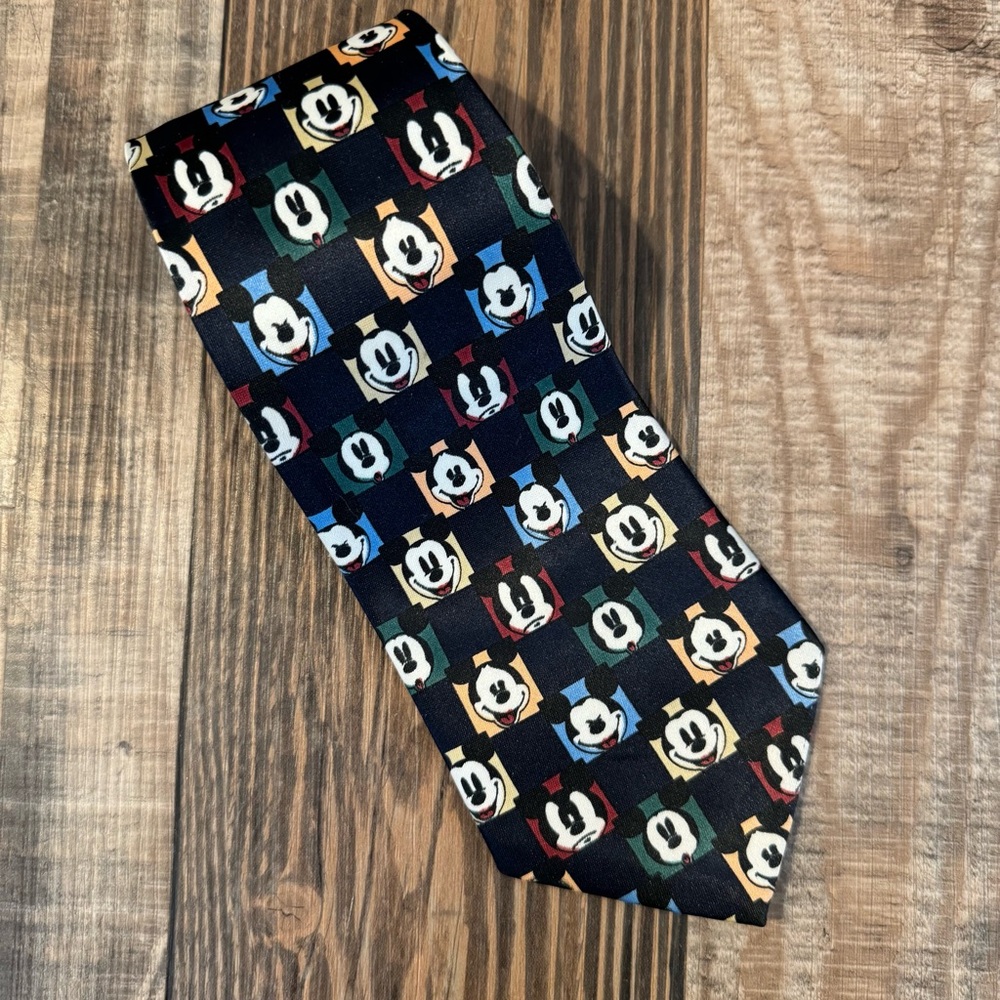 VTG Micky Mouse Picasso Hand Made Men’s Tie